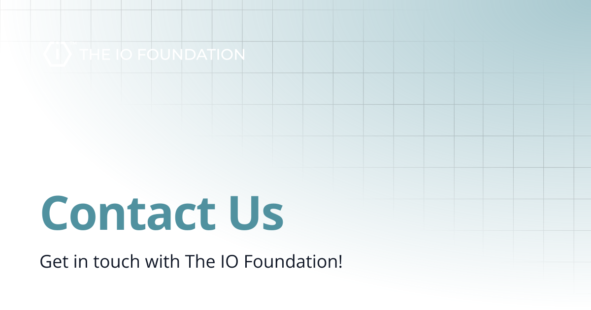 Contact Us | The IO Foundation